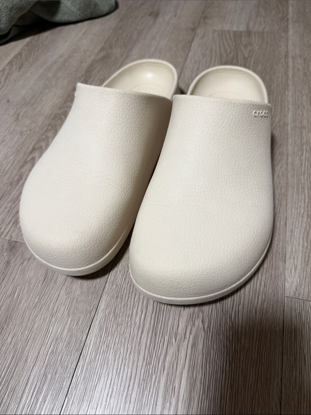 CROCS Beige Classic Clog-Style Slip-On Sandals